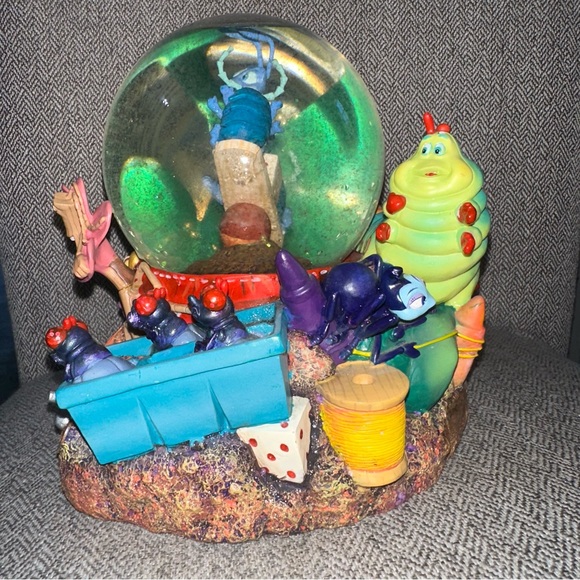 Disney Pixar A Bugs Life Snow Globe Music Box Waterglobe Retired Rare Vintage - Picture 12 of 17